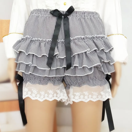 Cross-Border Pumpkin Pants Lolita Cake Skirt Puffy Skirt Anti-Exposure Safety Shorts Jk Lace Pure Cotton Inner Shorts
