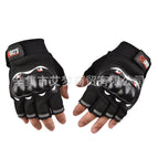 Ordinary plastic shell half finger black / One size fits all
