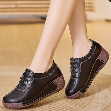 Fleece-lined 2024 spring and summer new Tods women's thick-soled middle-aged and elderly mother's shoes non-slip outer wear casual single-layer shoes women