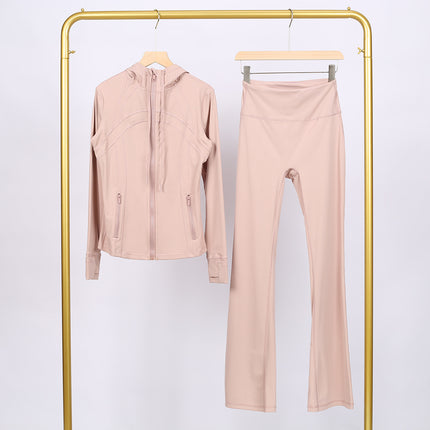 Lulu Df Stand-Up Collar Jacket Short Coat Tight-Fitting Stand-Up Collar Stretch Jacket with Gold Zipper Fitness Yoga Wear