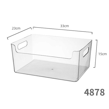 Desktop Storage Box U-Port Transparent Acrylic Cosmetic Mask Bathroom Skin Care Product Perfume Workstation Dressing Table Basket