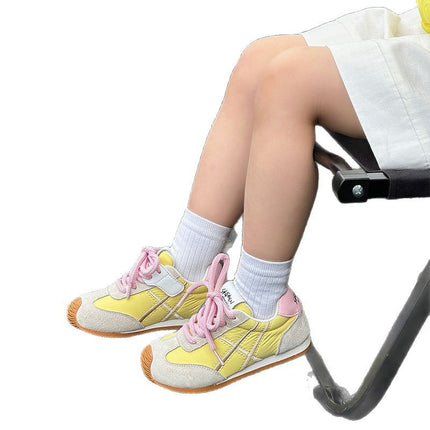Men's and Women's Mesh Shoes Forrest Gump Shoes 2025 Spring and Summer Children's Macaron Girls Casual German Training Shoes Leather sneaker