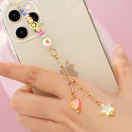 Factory direct supply handmade beaded mobile phone lanyard bluetooth speaker lanyard flashlight fan selfie stick U disk sling