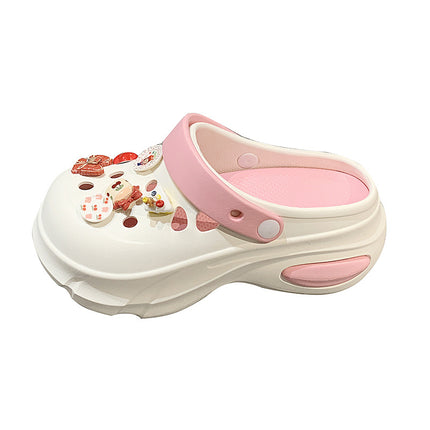 Soft Sole Cave Shoes Women's Outer Wear 2025 New Student Beach EVA Baotou Shoe Slippers Women's Sandals