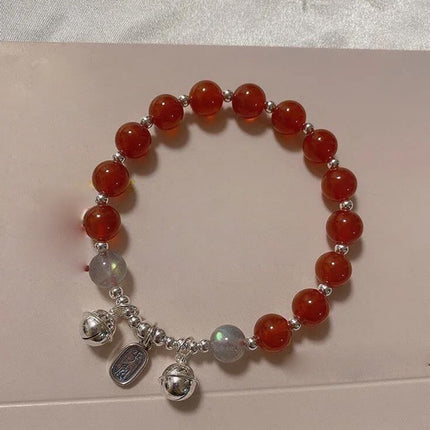 Bracelet Jewelry Cat's Eye Stone Crystal Butterfly Women's Bracelet Imitation Gray Moonlight Versatile Stylish Trendy Student Gift Starry