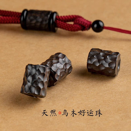 Ebony hand-woven necklace rope men's and women's halter necklace long versatile simple necklace retro jewelry rope