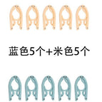 5 blue + 5 beige