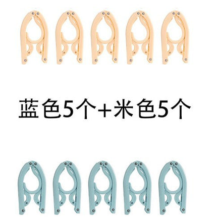 Folding hanger multi-functional drying rack non-slip outdoor travel portable hanger travel home magic clothes wholesale