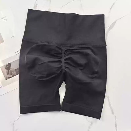 High-Waisted Summer Women's Elastic Slimming Yoga Shorts Quick-Dry Running Shorts Fitness Shorts