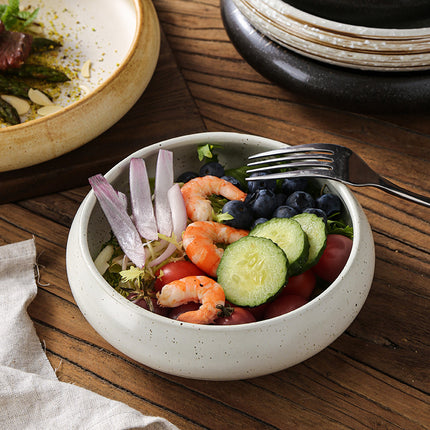 Retro Japanese Style Ceramic Bowl Creative Personality Household Rice Bowl Restaurant Special Snack Bowl Dessert Salad Bowl