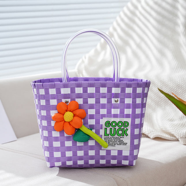 PVC Woven Tote Bag / Sac Tressé PVC