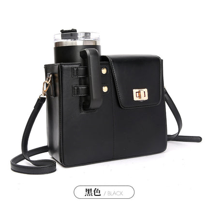 Outdoor Portable Universal Large Thermos Beverage Bottle Storage Bag Shoulder Thermos Case Crossbody Cup Bag