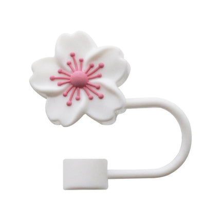 Popular 10mm Begonia Flower Straw Cap Stanley Water Cup Straw Plug Silicone Flower Straw Cover Direct from Manufacturer