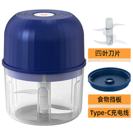 Wireless Electric Garlic Masher Household Food Grade Baby Food Auxiliary Machine Kitchen Garlic Stir Barbecue Seasoning Cooking Machine