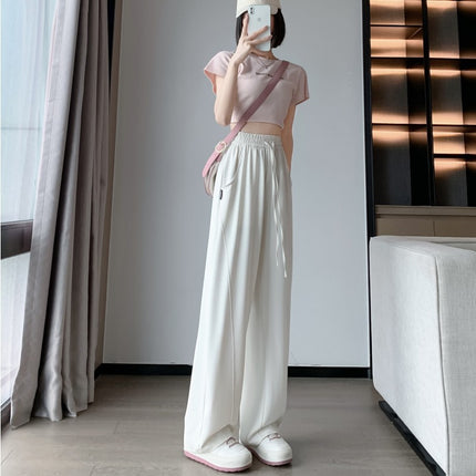 2025 High Street Plus Size Banana Pants Women's Spring & Fall Pants 2025 New High Waist Wide Leg Loose Slim Casual Straight Leg