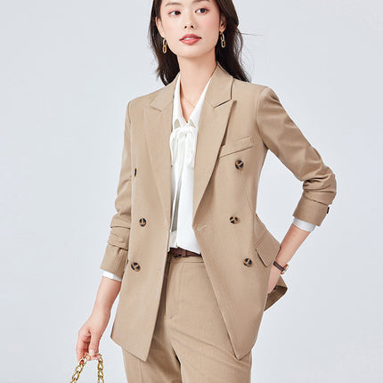 High-end Suit suit Women's Spring and Autumn Senior Sense Interview Dress Professional Temperament Goddess Fan Hotel Manager Work Clothes