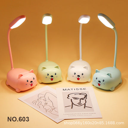 Factory direct creative cute girl heart mini small table lamp led bedroom bedroom bedside eye protection night light