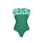 Green tube top swimsuit 1 / S