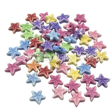 Plastic Washed Marine Series Shell Starfish Small Fish Kids Toy Beaded Bracelet Necklace Beaded Accessories Wholesale