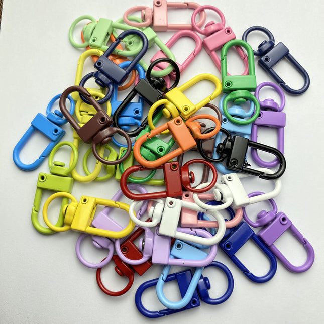 Colorful Door-Shaped Alloy Candy-Colored DIY Accessory Parts, Doll Bag Charms, Painted Keychains, Rotating Hooks