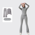 Hooded horn medium gray suit / 2/S