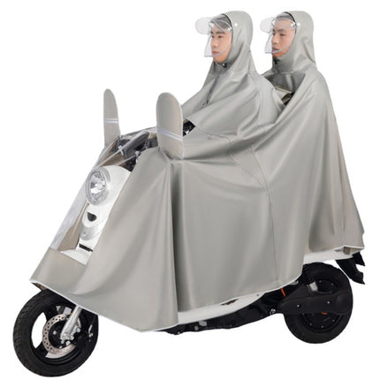 Extra Large and Thickened Electric Vehicle Raincoat Poncho for Adults, with a Visible Window, Storm-Proof, Wholesale Protection