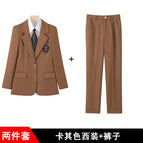 khaki suit + pants / S