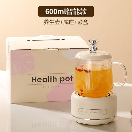 Health pot household multi-functional full glass tea cooker kettle small office flower teapot insulation electric Cup