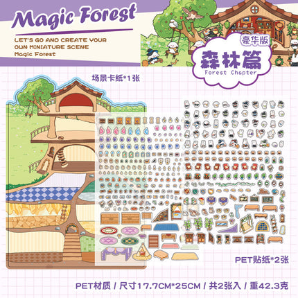 Cross-border Explosions Core Stranger Super Large 3D Stereo Landscape Stickers Decompression Microscale Scene Stickers DIY Cabin Fun Stickers