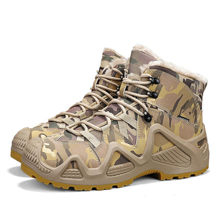 Winter warm military boots combat boots new anti-slip snow boots hunting boots cross-border camouflage cross-border
