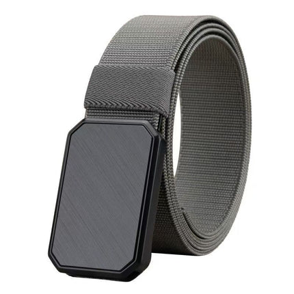 Cross-Border Hot-Selling Spring and Autumn Tactical Magnetic Buckle Canvas Elastic Belt Outdoor Casual Military Training Belt Versatile for Young People