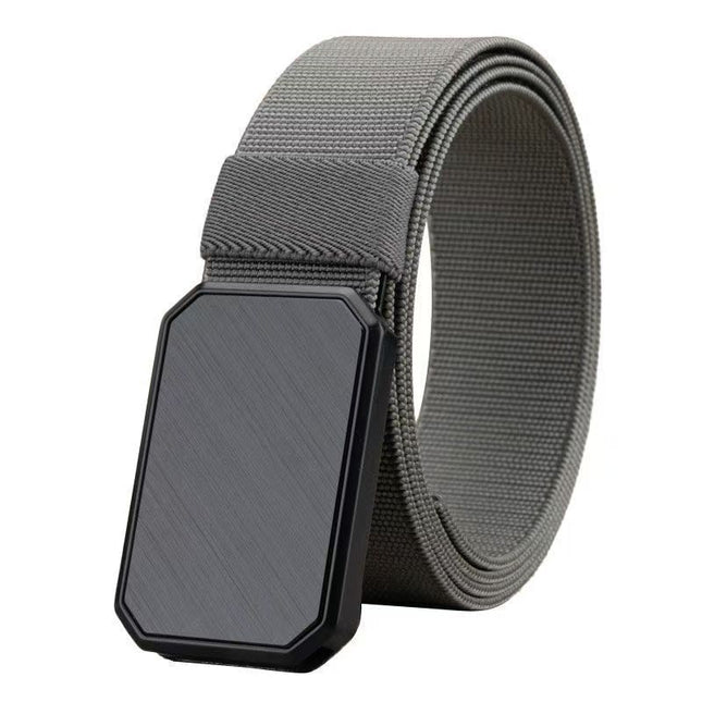 Cross-Border Hot-Selling Spring and Autumn Tactical Magnetic Buckle Canvas Elastic Belt Outdoor Casual Military Training Belt Versatile for Young People