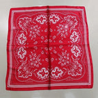 Cross-border cashew red silk scarf / 68X68