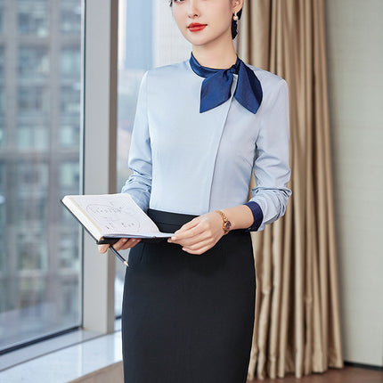 Spring and Autumn Work Clothes Female Fashion Temperament Stewardess Professional suit Beautician Hotel Front Desk Jewelry Store Work Dress
