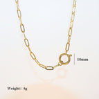 Paperclip chain open ring type a