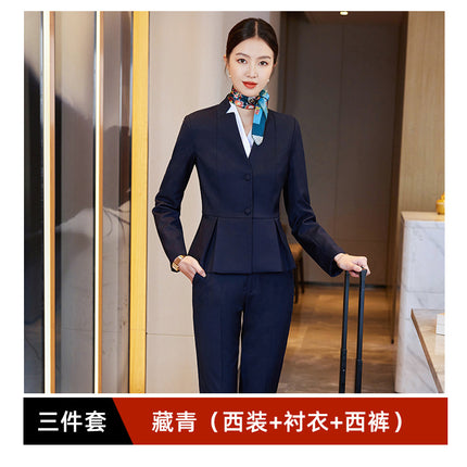 Property Sales Department Customer Service Work Clothes Jewelry Store Hotel Suit Business Wear Slim Fit Aviation Stewardess Case Field Uniform