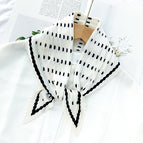 L024-465- 03m white / 70cm wrinkled square towel