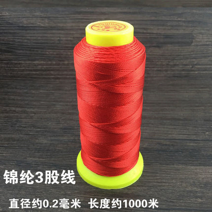 Red braided line diy jewelry accessories Chinese tie line red rope hand rope necklace hand braided material strands