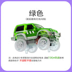 Magnetic sheet track car-green three lights (without battery)