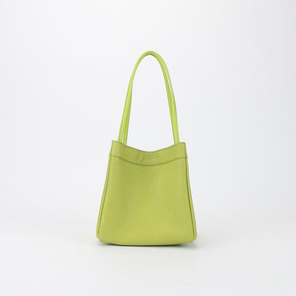 Factory wholesale New Korean version of leather small square bag Joker sheepskin bucket bag niche fashion underarm portable women's bag