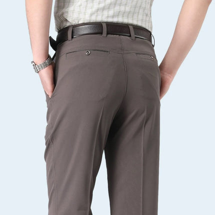 Men's suit pants young and middle-aged men's pants black men's pants slim iron-free business professional pants a generation of hair