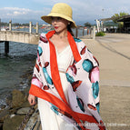 M159-02 oil paper umbrella-orange / 180*90cm