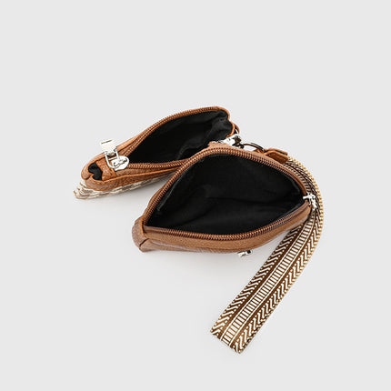 Lu Same Style Wrist Bag Portable Card Holder Bank Card Mini Waterproof Multi-Functional Change Cosmetics Bag Car Key Bag