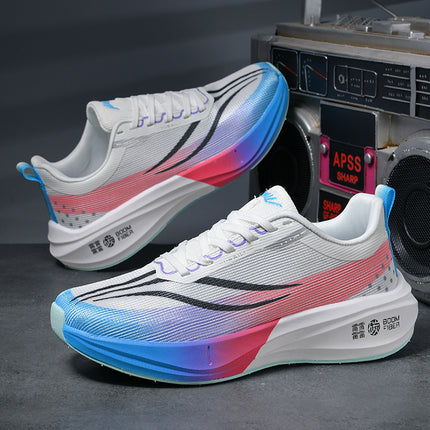 Feidian 3C carbon board running shoes spring and summer men's and women's shock absorption marathon training shoes mesh racing sneaker