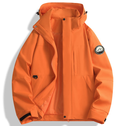 New Hot-Selling Single-Layer Jacket for Men and Women, 2025 New High-Quality Warm Outdoor Waterproof and Windproof Hooded Jacket