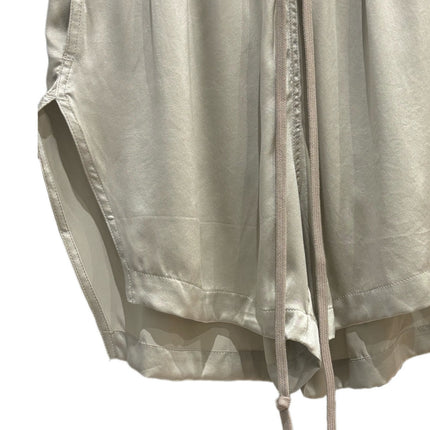 Subhuman Silk Shorts | Asymmetrical Silk Satin Drawstring Fashionable and Versatile Design Casual Shorts