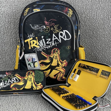Schoolbag Primary School Students Grade One, Two and Three Boys and Girls Children Super Light Ridge Bag Backpack for 6-12 Years