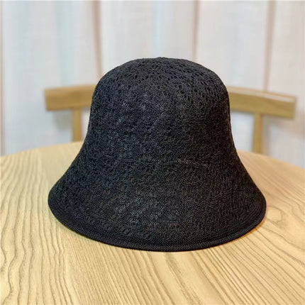 Japanese sweet new sunscreen sun hat women's summer hollow breathable sun hat small brim face small straw hat wholesale