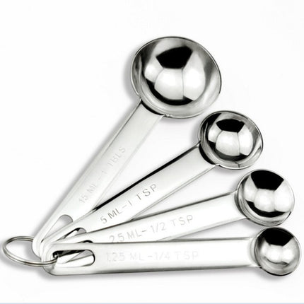 In-Stock Stainless Steel Measuring Spoons and Cups Set Baking Measuring Spoons Measuring Cups with Scale Multi-Purpose Spoons