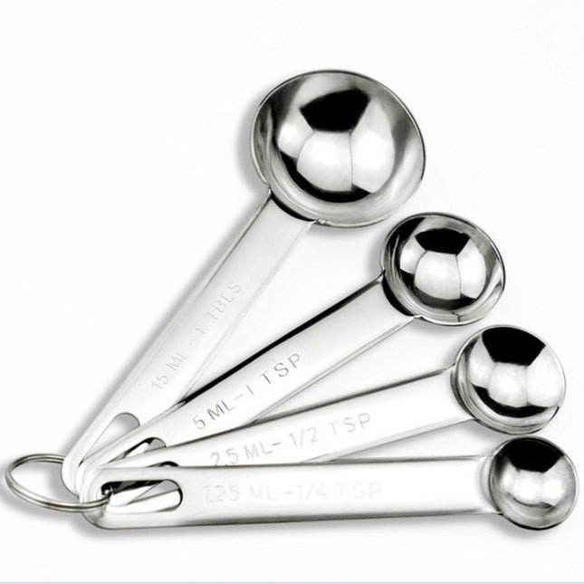 In-Stock Stainless Steel Measuring Spoons and Cups Set Baking Measuring Spoons Measuring Cups with Scale Multi-Purpose Spoons